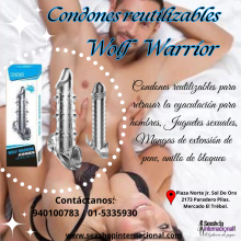 WOLF WARRIOR CONDON REUTILIZABLE RETRASA EYACULACION